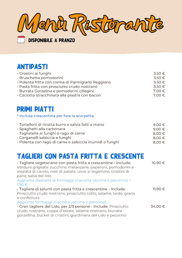 Menu_LIDO Fanano - Ristorante e bar_Fanano_image_4
