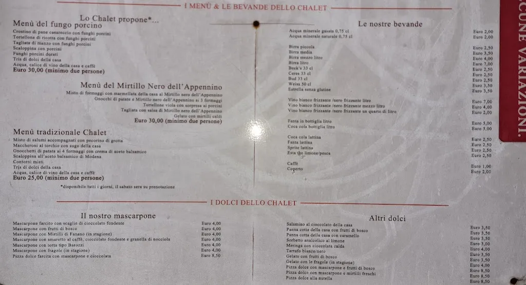 Menu_ristorante pizzeria Lo Chalet_Fanano_image_3