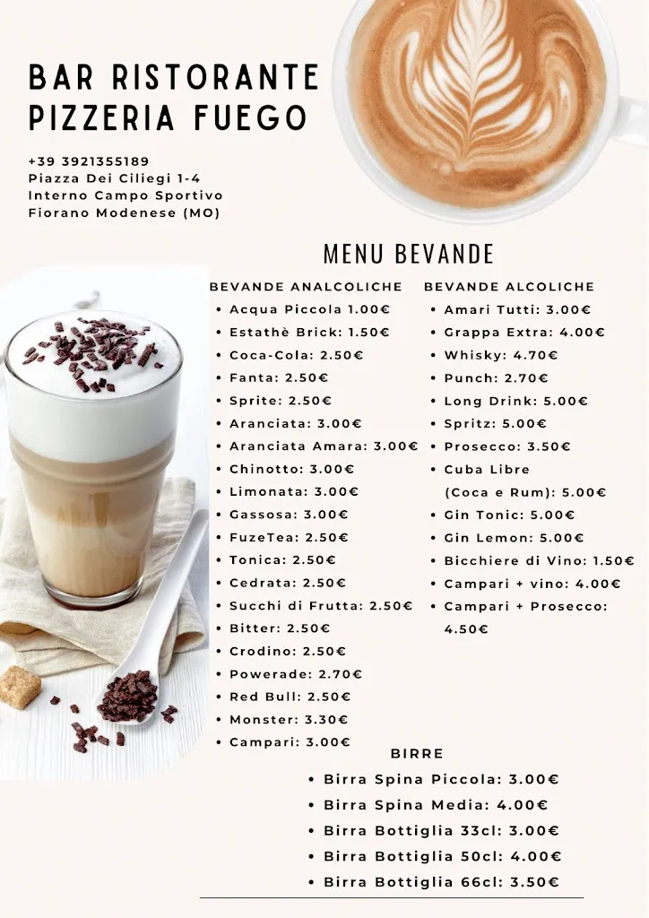 Menu_Bar Ristorante Pizzeria Fuego_Fiorano_image_2