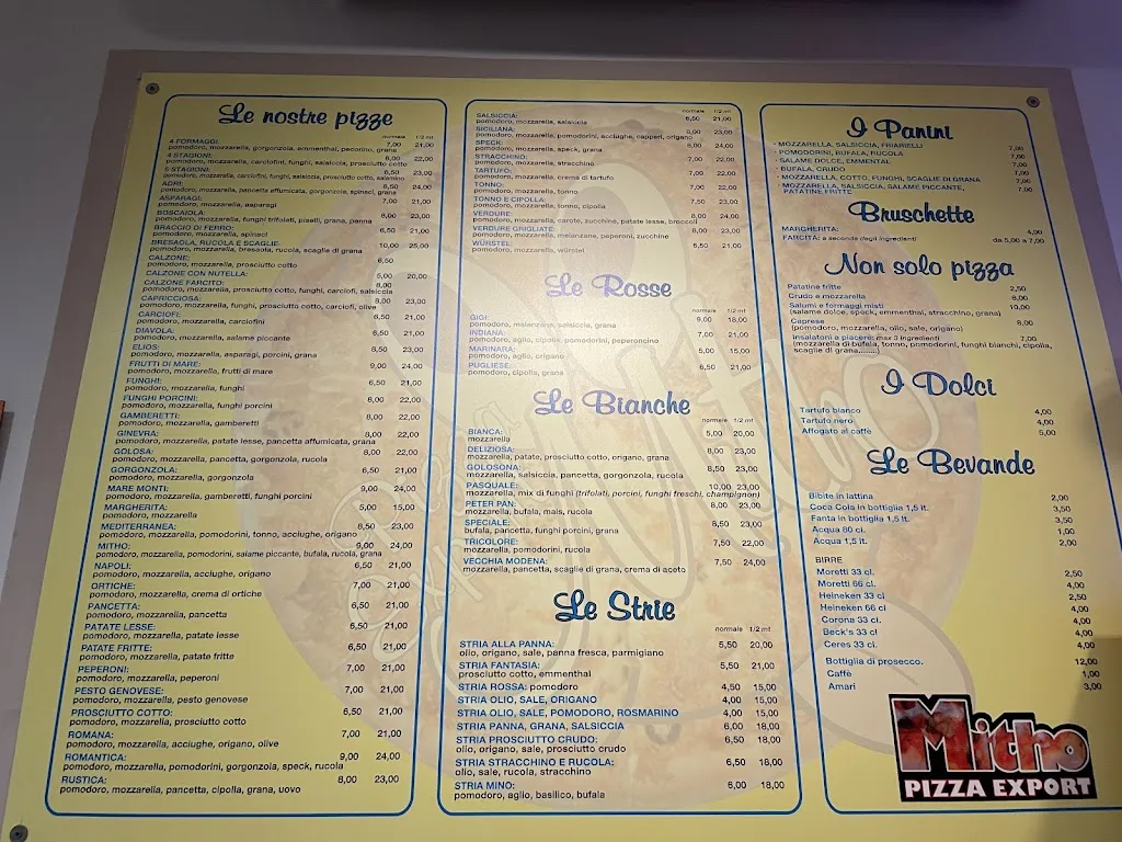 Menu_MITHO ' PIZZA EXPORT SRLS_Fiorano_image_2