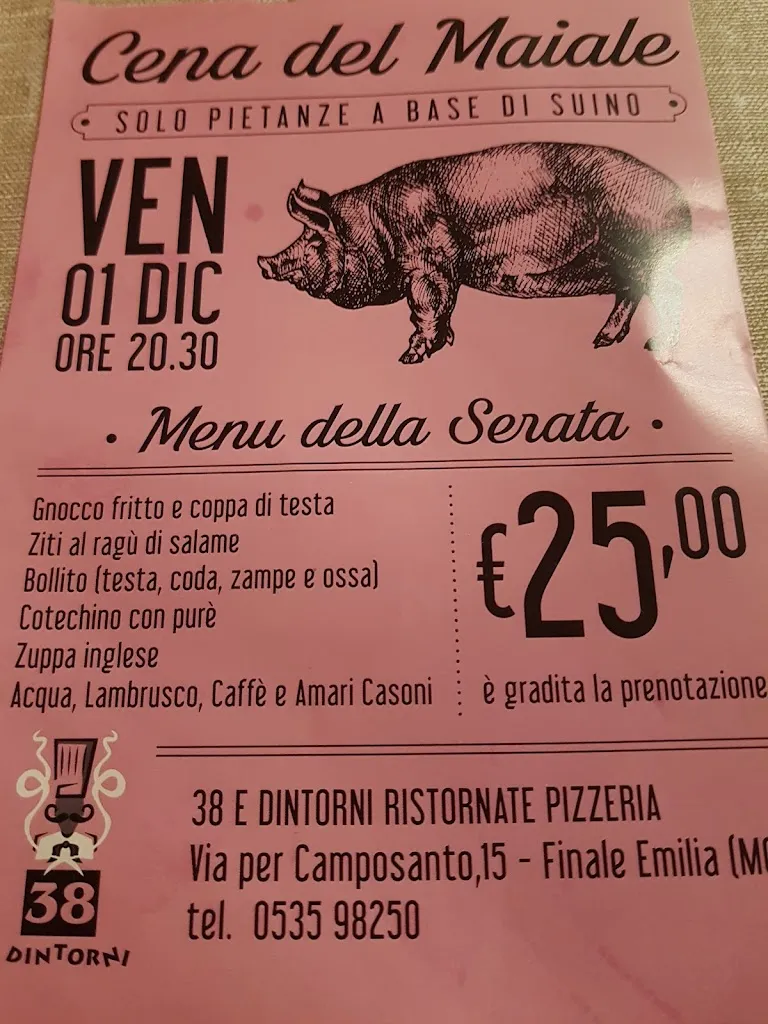 Menu_38 E Dintorni Hotel Ristorante Pizzeria Finale Emilia Modena_Finale Emilia_image_2