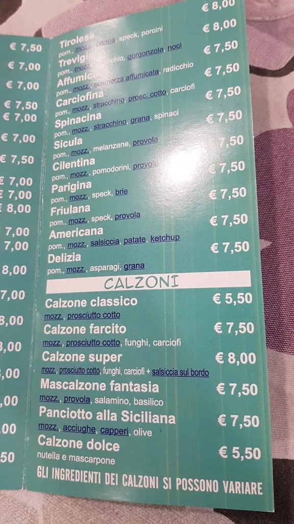 Menu_Pizzeria S.Lucia_Finale Emilia_image_4