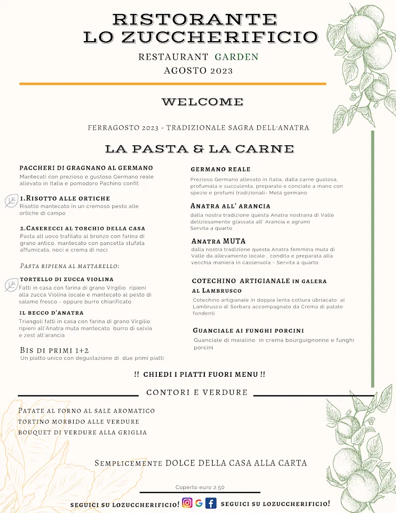 Menu_Ristorante Lo Zuccherificio_Finale Emilia_image_1