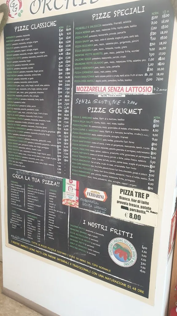Menu_Pizzeria l'Orchidea di Giordano Giovanni C. - Pizzeria D'Asporto_Fogliano_image_3