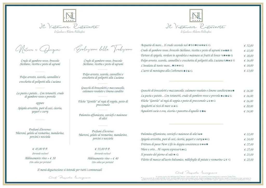 Menu_Il Vistamare Restaurant_Fogliano_image_1