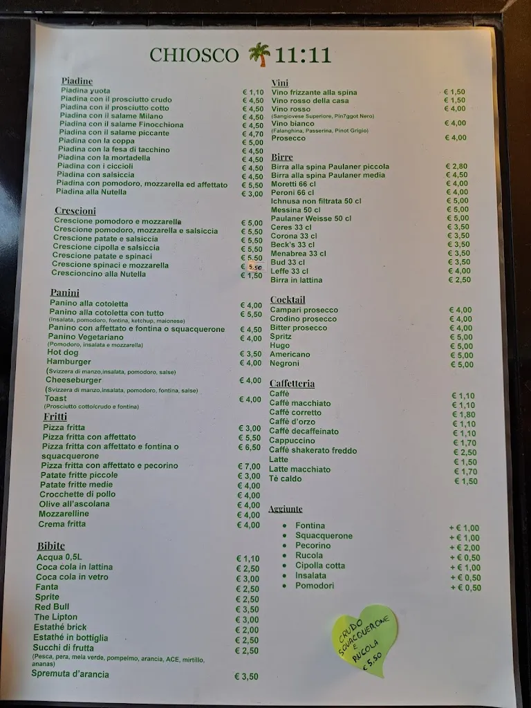 Menu_Chiosco 11:11_Fognano_immagine_1