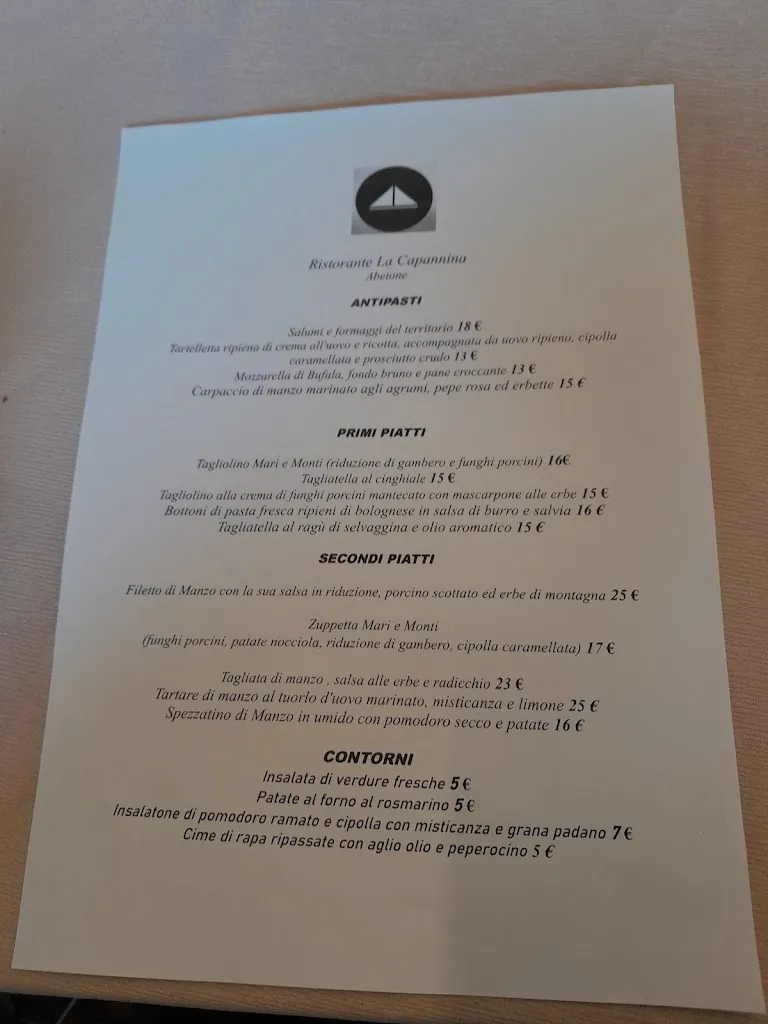 Menu_La Capannina di Sondra_Fiumalbo-Dogana_image_1