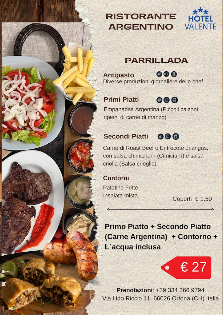 Menu_Ristorante Argentino / Italiano_Ortona_image_2