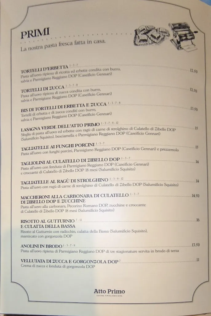 Menu_Ristorante Atto Primo - Cucina Tipica Emiliana_Fidenza_image_1