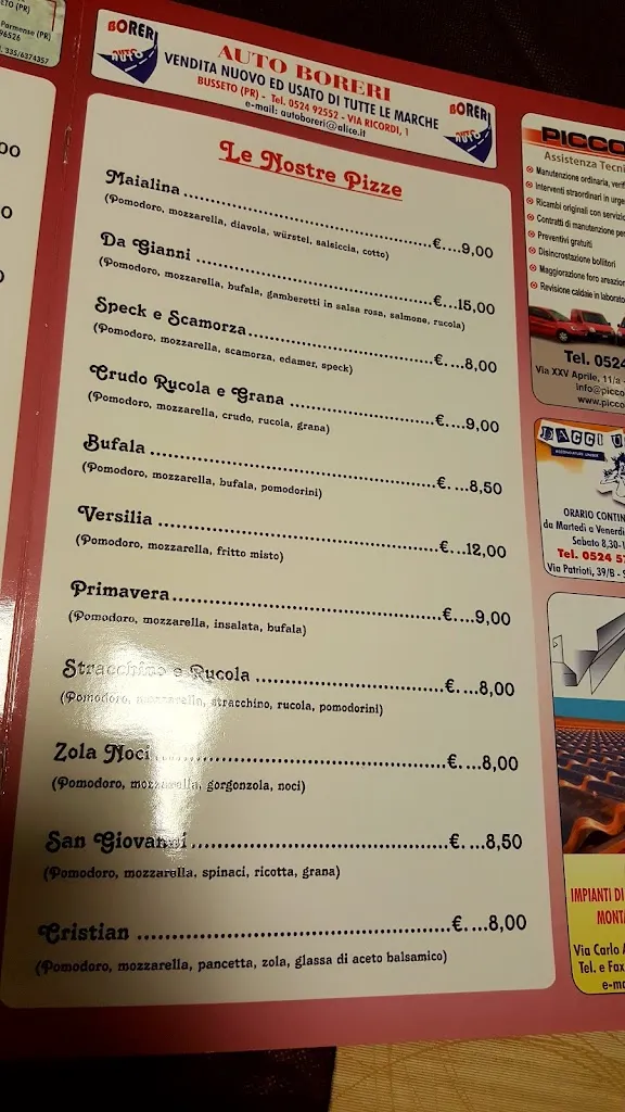 Menu_Ristorante Pizzeria Da Gianni_Fidenza_image_3