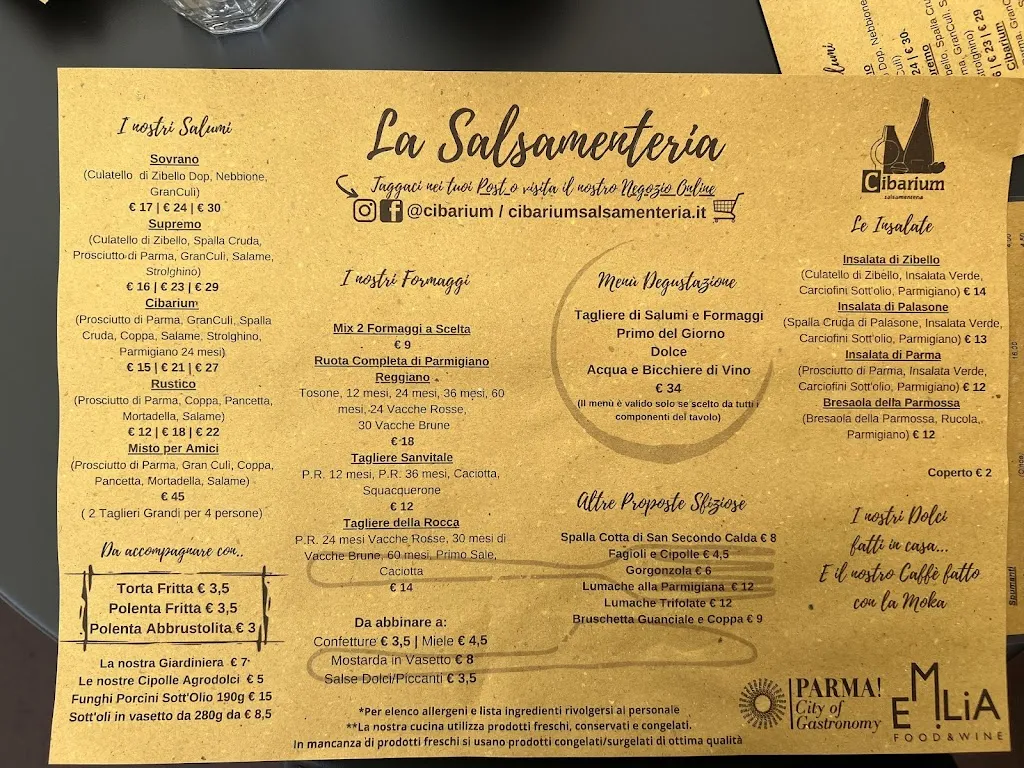 Menu_Cibarium Salsamenteria_Fontanellato_immagine_2