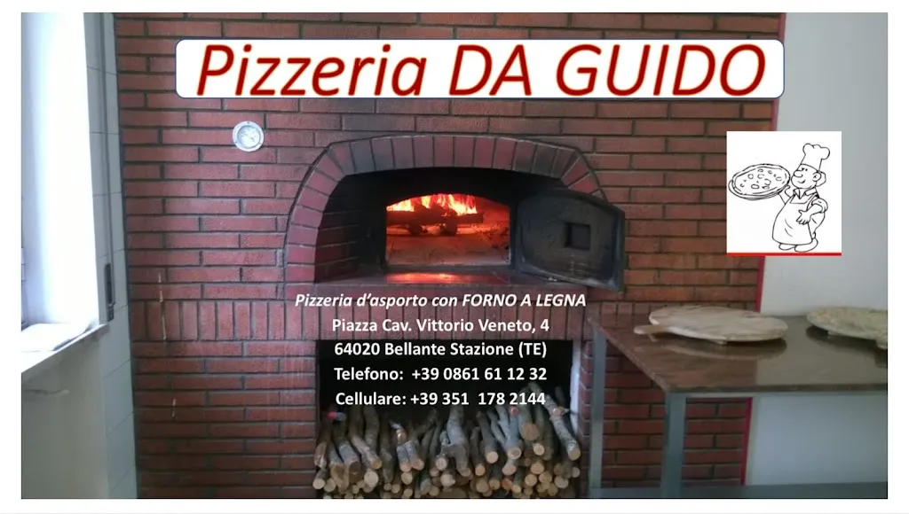 Pizzeria Da Guido forno a legna restaurant in Bellante