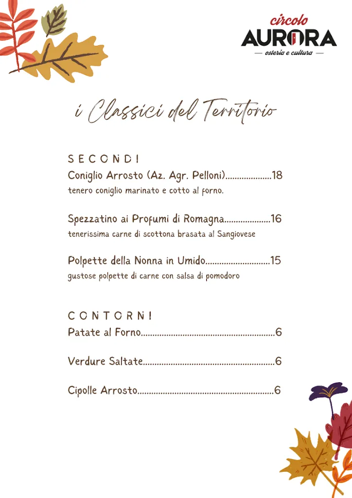 Menu_Circolo Aurora Ravenna - osteria & cultura_Fornace Zarattini_image_1
