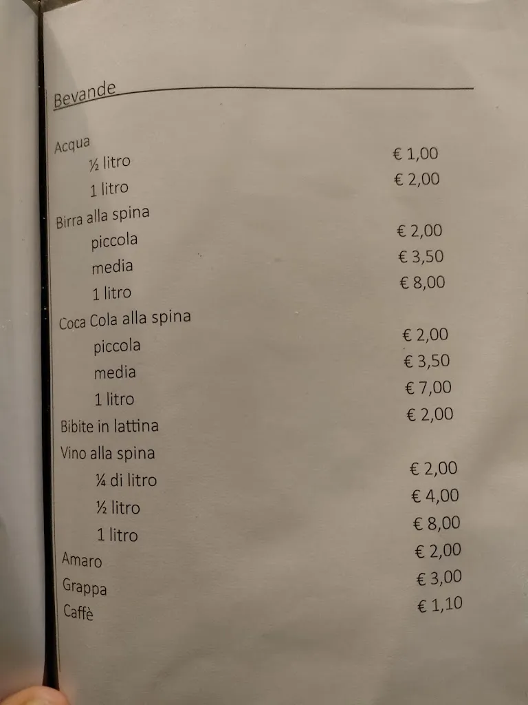 Menu_Dogana 67 Bar Trattoria Pizzeria_Gaggio_immagine_3