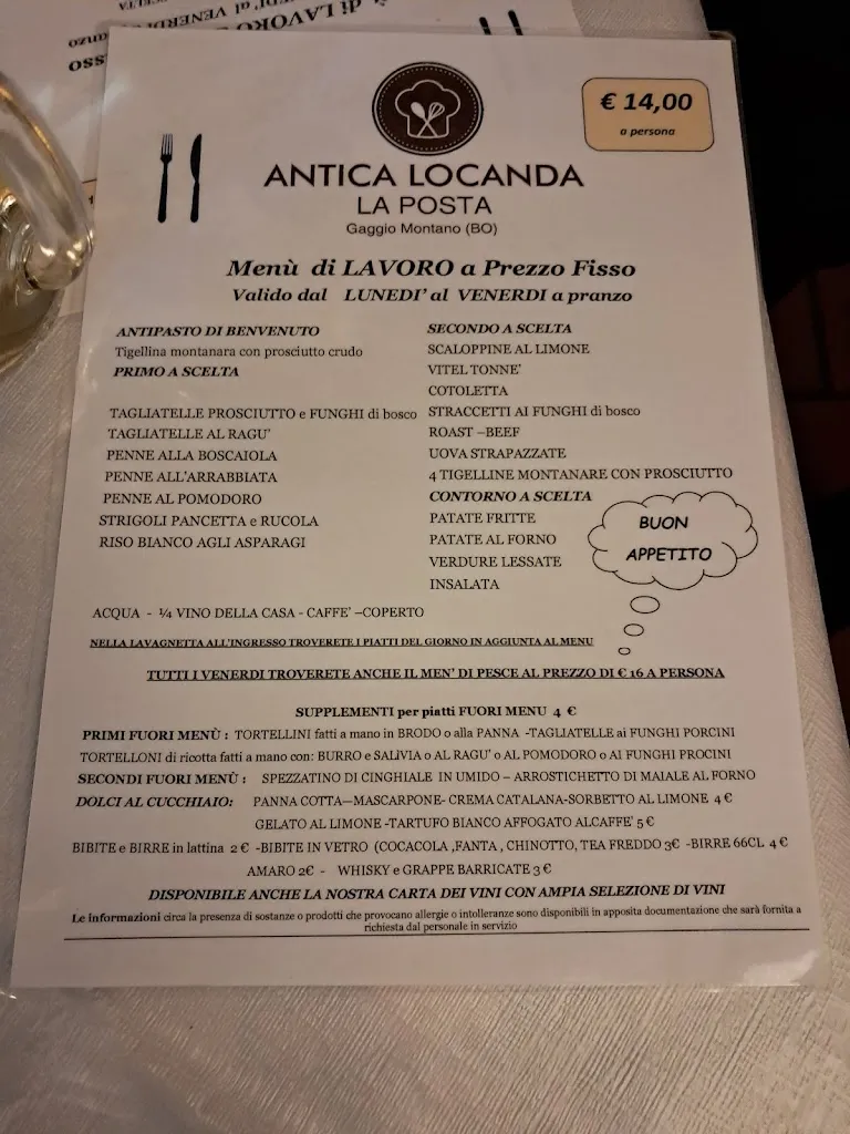 Menu_Pensione Ristorante La Posta_Gaggio_image_1