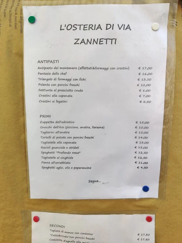 Menu_Da Marco L'osteria di Via Zannetti_Galeata_immagine_2