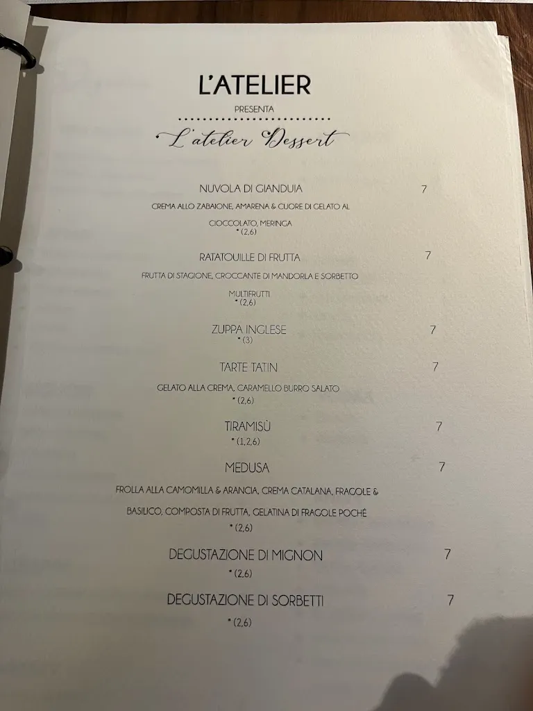 Menu_Atelier Gourmet Gatteo mare: Ristorante, Caffetteria, Dolceria_Gatteo a Mare_image_1