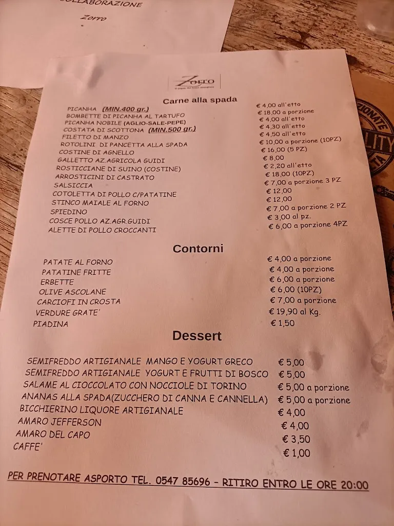 Menu_Churrascaria Romagnola_Gatteo a Mare_image_1