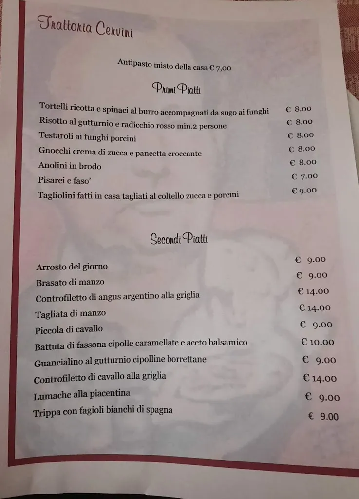 Menu_Trattoria Cervini_Gragnano Trebbiense_image_1