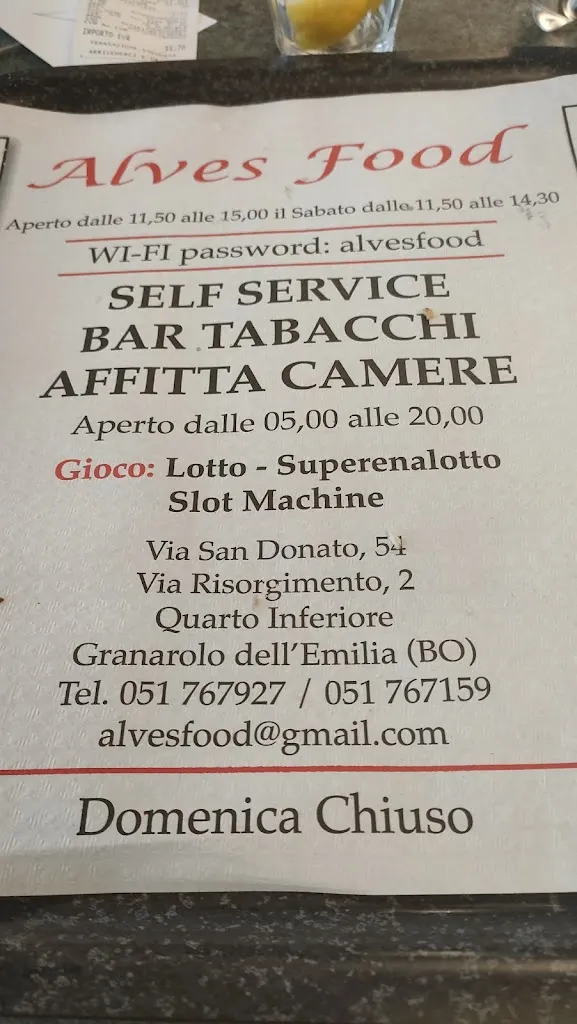 Menu_Self Service - Bar - Alves Food_Granarolo_image_1