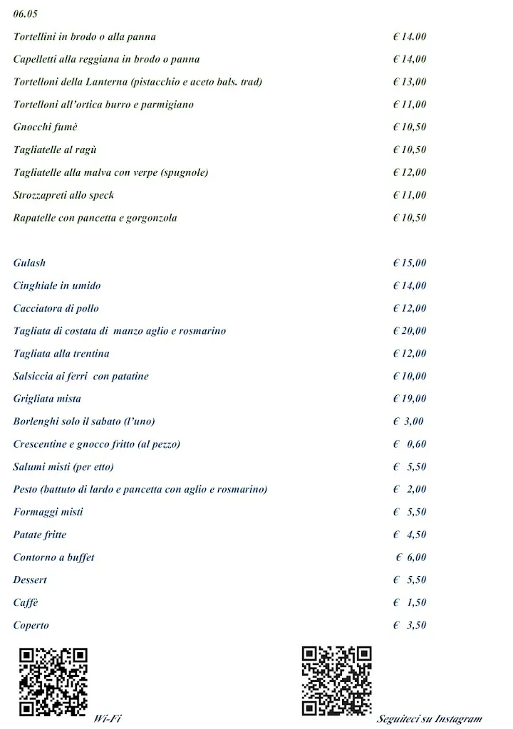 Menu_Albergo Ristorante La Lanterna_Guiglia_immagine_1