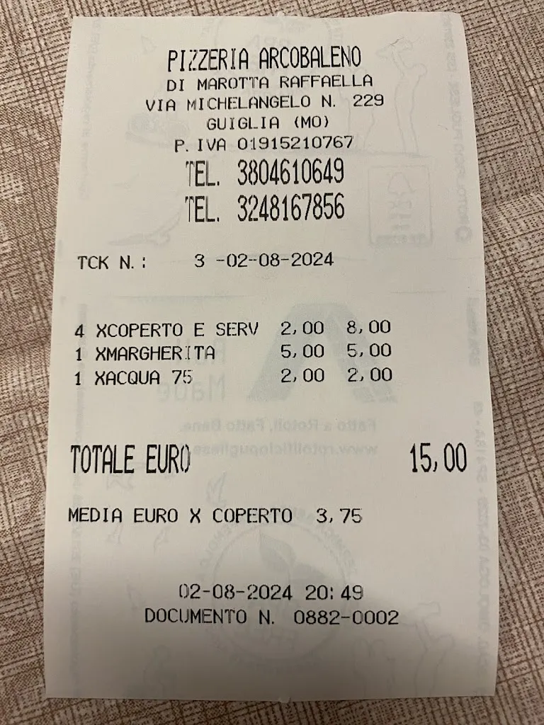 Ivett K_Pizzeria Arcobaleno_Guiglia_review