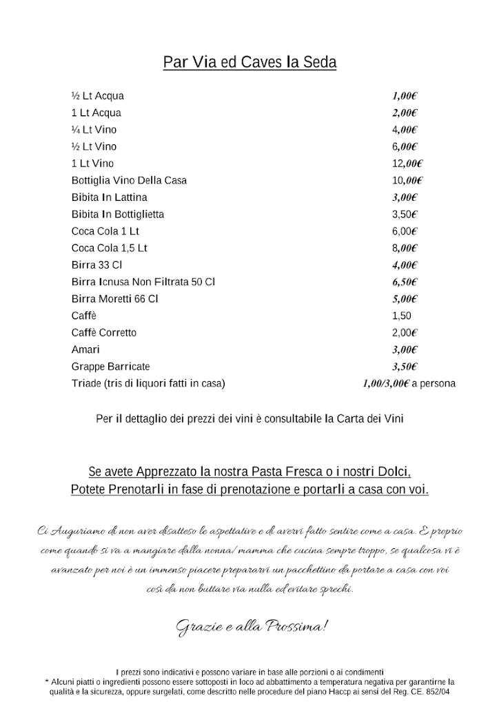 Menu_Pensione Ristorante Santina_Guiglia_image_1