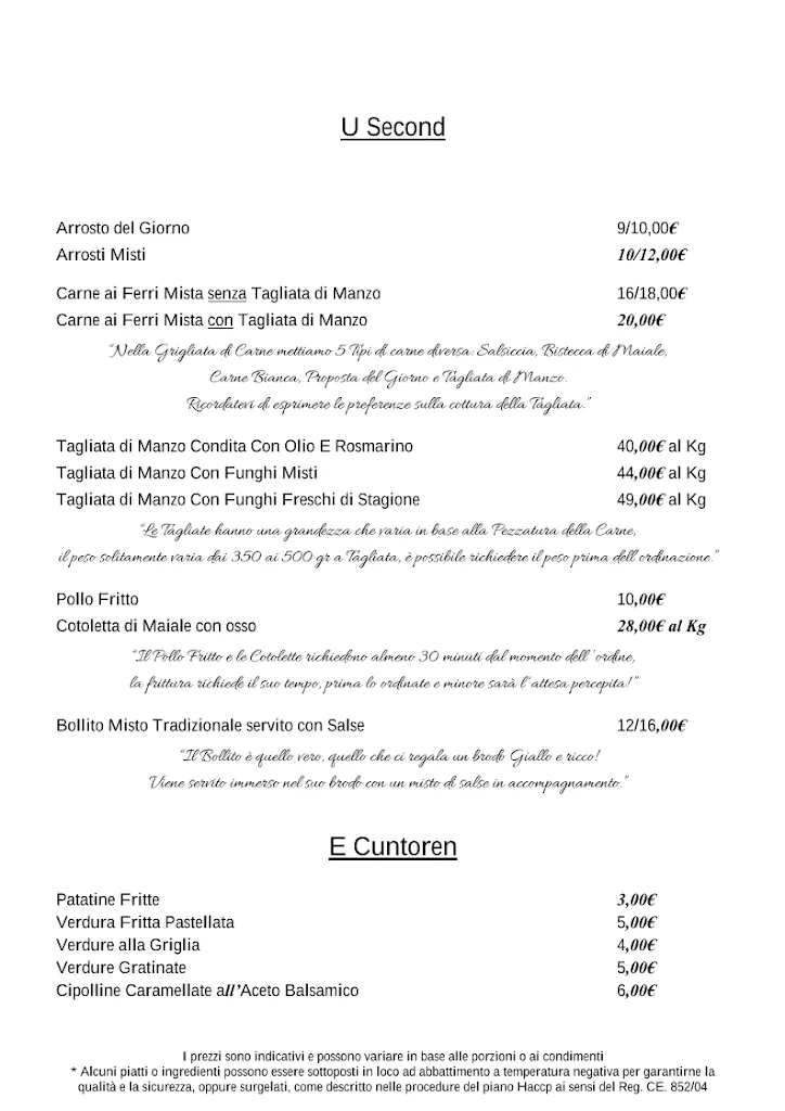 Menu_Pensione Ristorante Santina_Guiglia_image_4