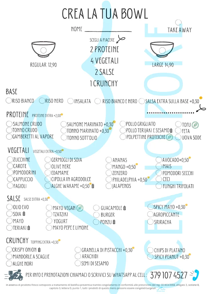 Menu_Oceano Poke Guastalla (hawaiian restaurant)_Guastalla_image_1