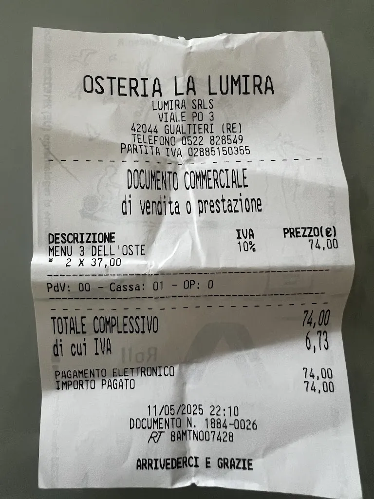 Elena Pezzali_Osteria La Lumira_Guastalla_review
