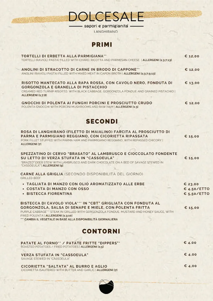 Menu_DOLCESALE, cucina & lounge bar - Langhirano_Langhirano_image_2