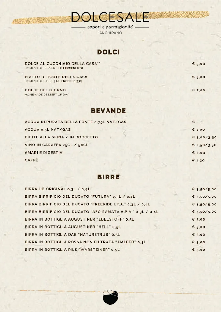 Menu_DOLCESALE, cucina & lounge bar - Langhirano_Langhirano_image_3