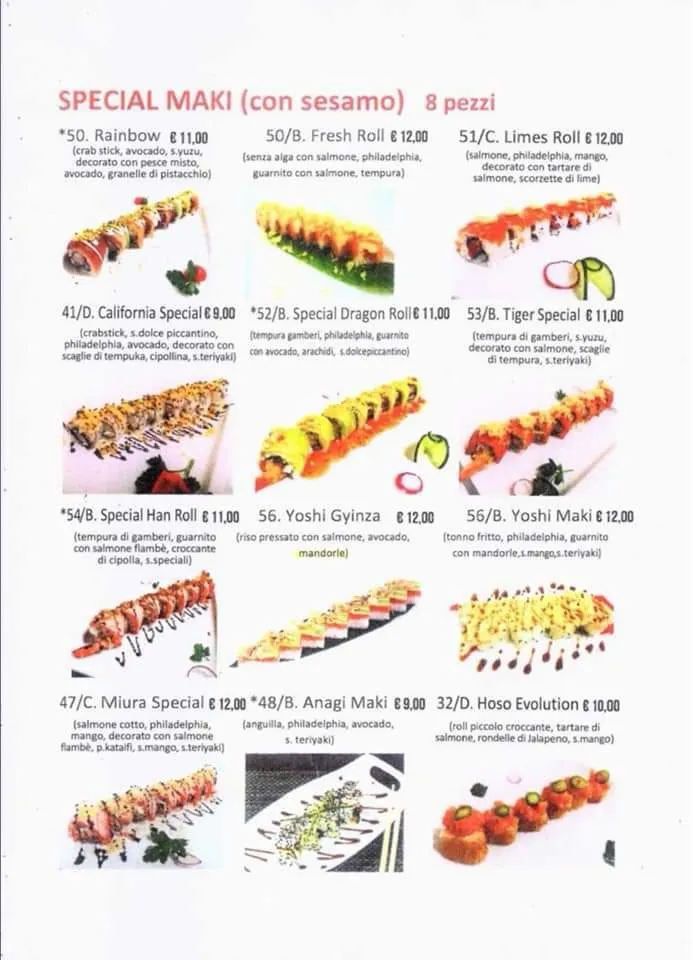 Menu_Japanese Restaurant Yoshi_Langhirano_image_1