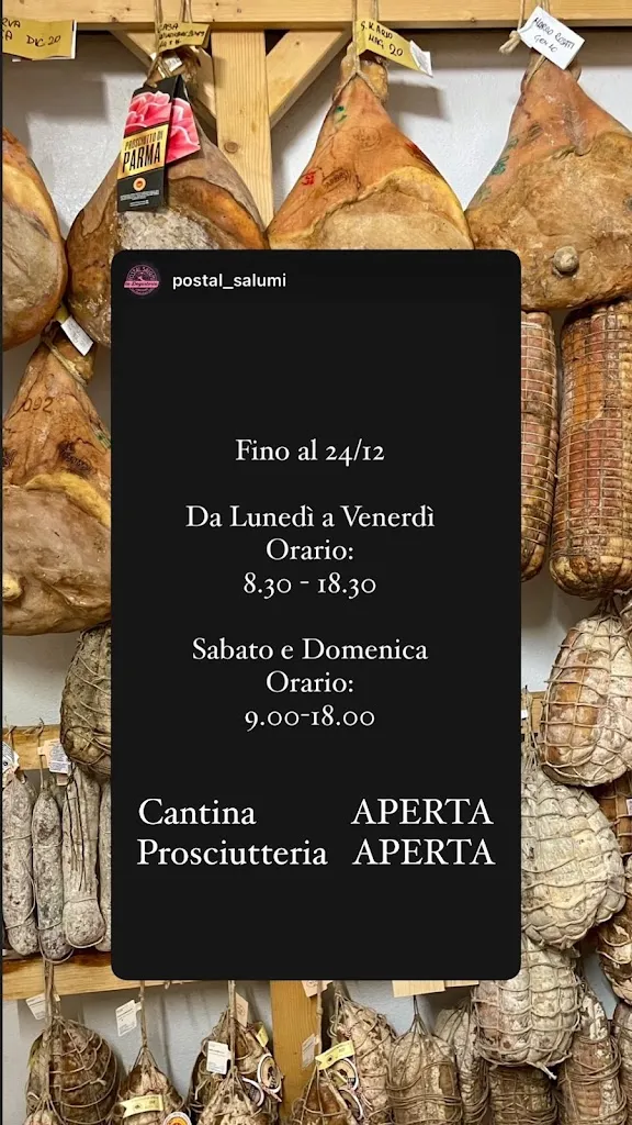 Menu_Postal Salumi SAS - CANTINA e LA DEGUSTERIA_Langhirano_image_1