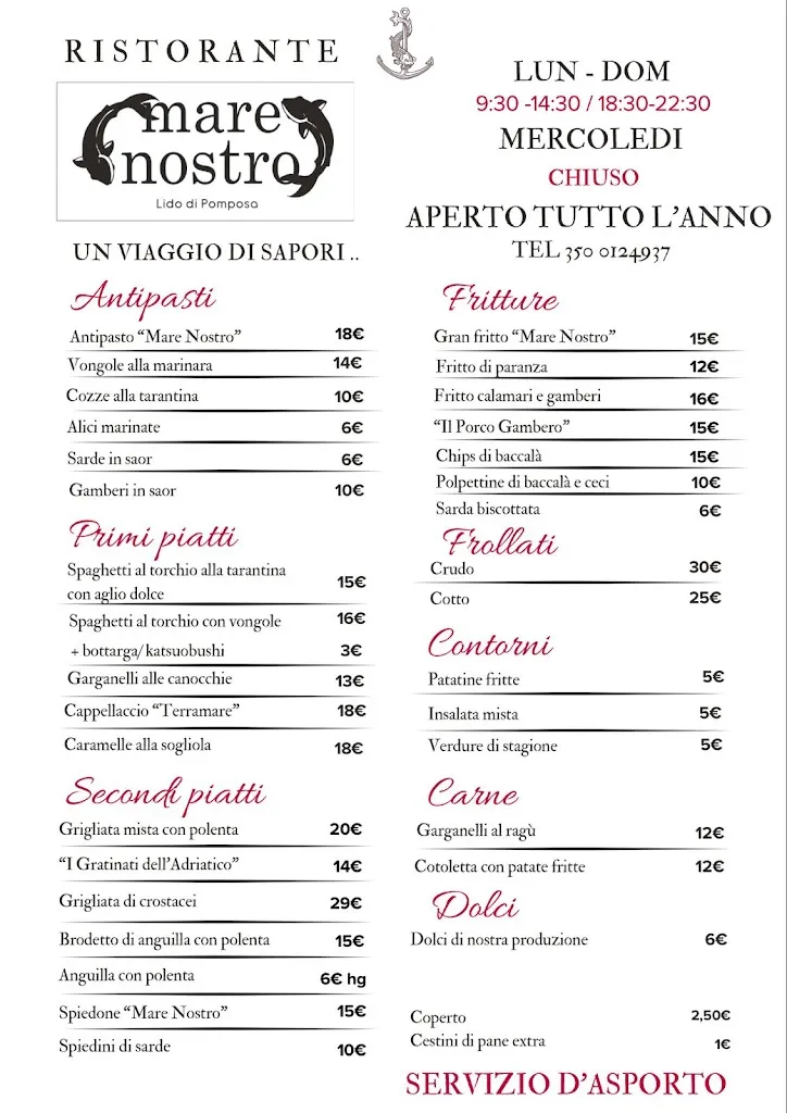 Menu_Ristorante Mare Nostro Lido di Pomposa_Lido di Pomposa-Lido degli Scacchi_image_2