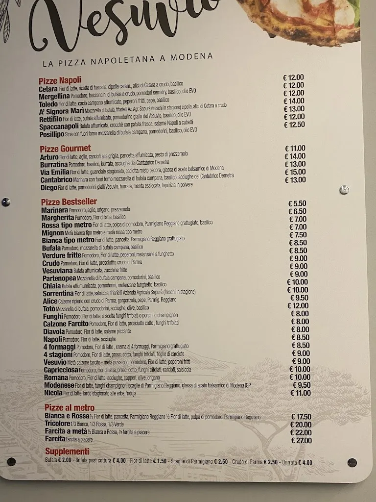 Menü_Pizzeria Vesuvio - Tradizione Napoletana_Limidi_Bild_1