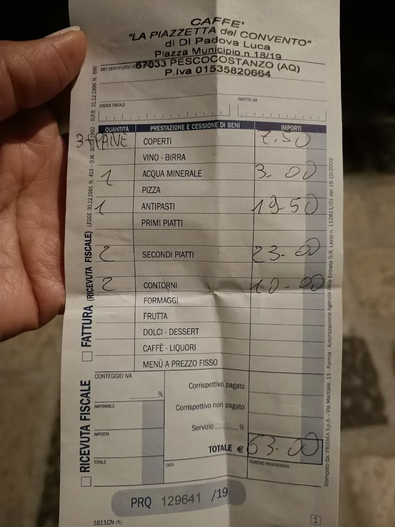 Katherine Aguilar_Ristorante la piazzetta_Pescocostanzo_review