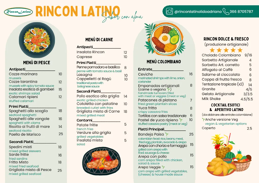 Menu_Rincon Latino Lido Adriano Bar Ristorante_Lido Adriano_image_1