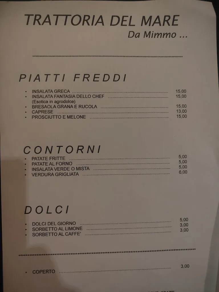 Menu_Trattoria del Mare da Mimmo_Lido Adriano_image_3