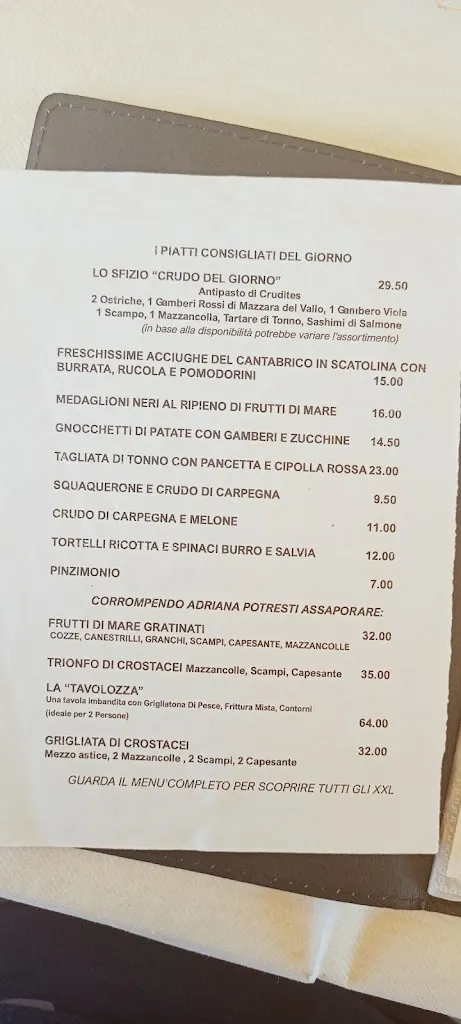 Menu_Ristorante Bagno Perla_Lido Adriano_image_1