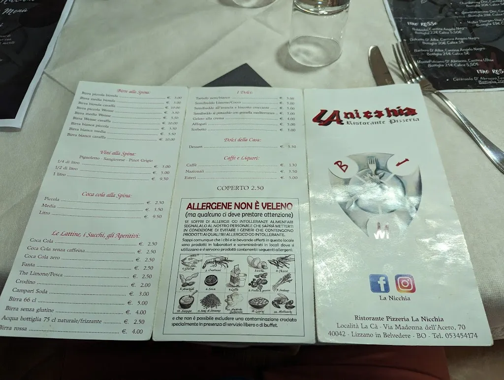 Menu_Ristorante Pizzeria La Nicchia_Lizzano in Belvedere_immagine_3