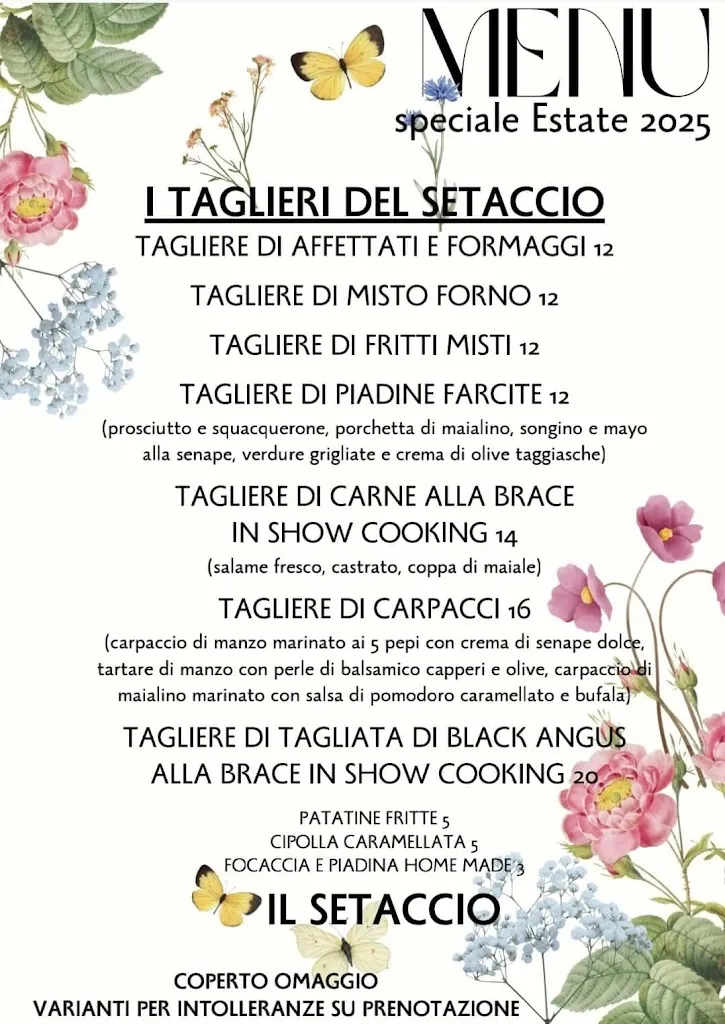 Menü_Ristorante Il Setaccio a Longiano_Longiano_Bild_1