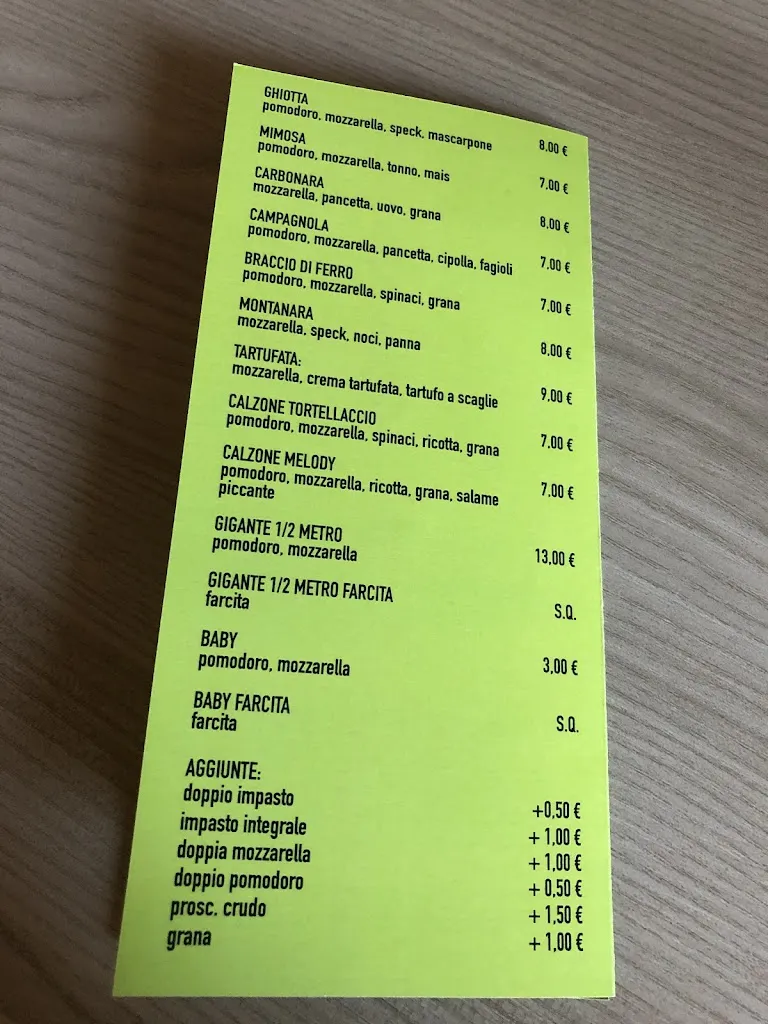 Menu_Pizza Al Taglio Melody Di Vandini Sonia_Marano sul Panaro_image_2