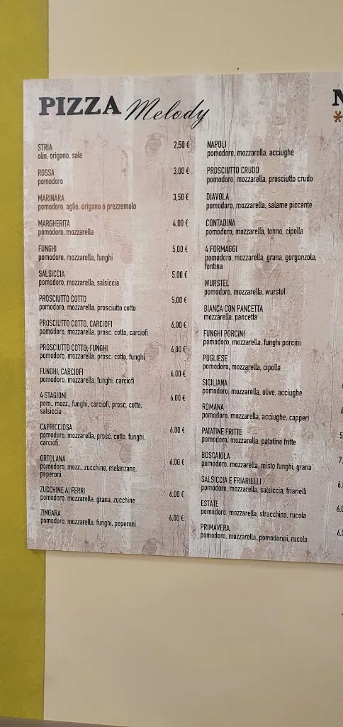 Menu_Pizza Al Taglio Melody Di Vandini Sonia_Marano sul Panaro_image_4