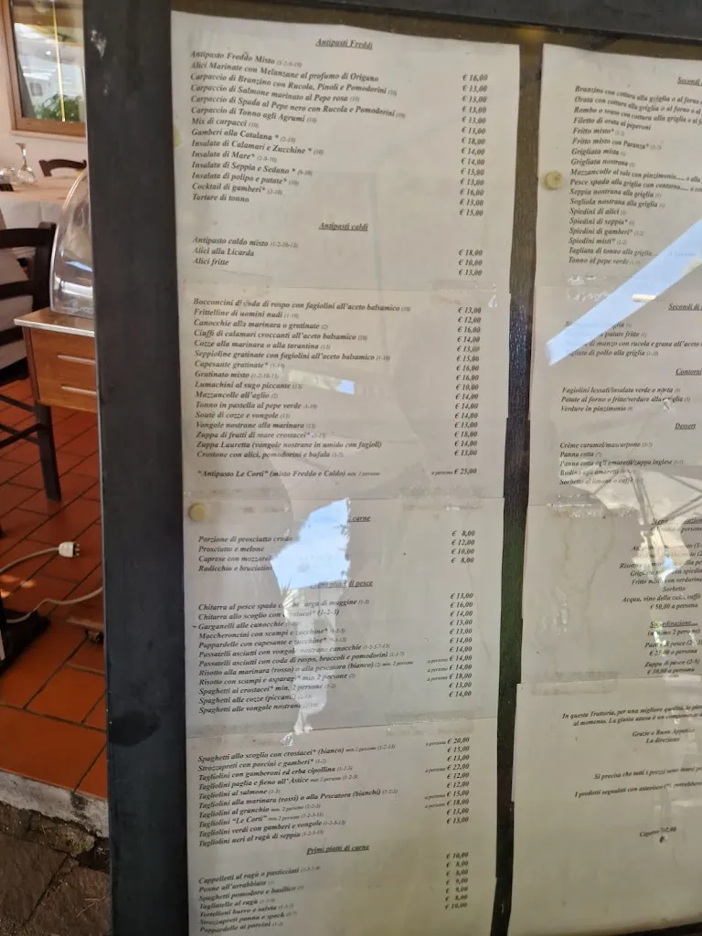 Menu_Trattoria Le Corti_Marina di Ravenna_image_1