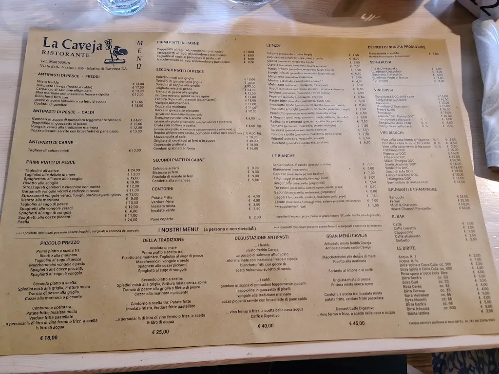 Menu_Ristorante La Caveja_Marina di Ravenna_image_1