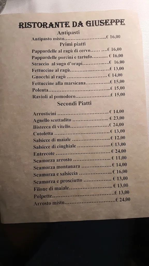 Menu_Da Giuseppe_Pescasseroli_image_1