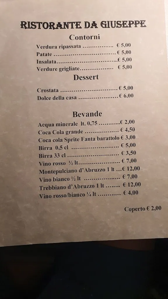 Menu_Da Giuseppe_Pescasseroli_image_2