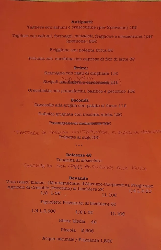 Menu_Il Poggiolo - Rifugio Re_Esistente_Marzabotto_immagine_2