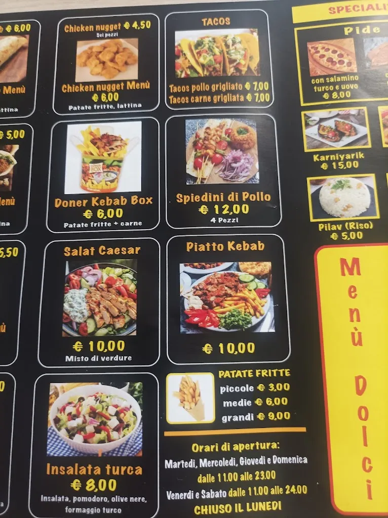 Menu_CASA DEL KEBAB PİZZA SPECİALİTÀ TURCHE_Masi-Torello_image_4